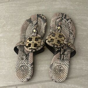 Tory Burch millers size 5 snakeskin